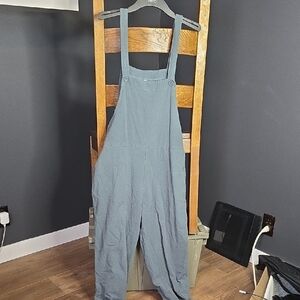 Women's Blue/Grey Denim Overalls